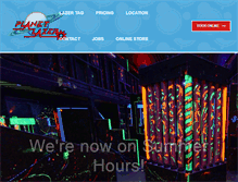 Tablet Screenshot of planetlazerkelowna.com